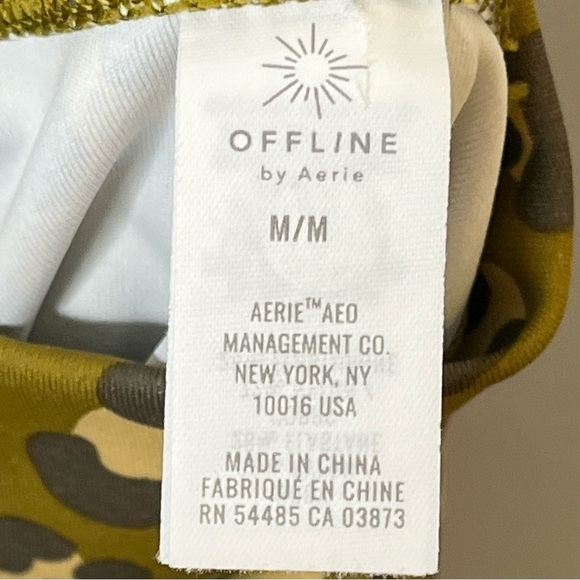 AERIE Offline Goals 7/8 Legging Hi Rise Animal Leopard Print Athleisure Yoga - Picture 9 of 9